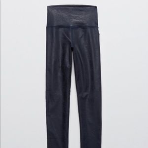 American Eagle black faux leather leggings